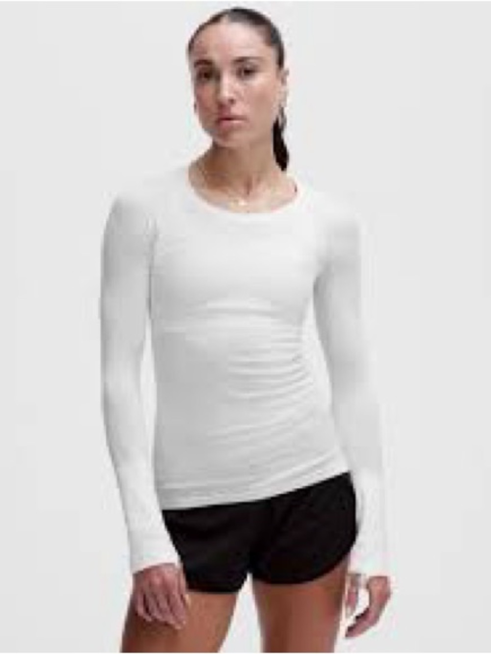 lululemon athletica White Long-Sleeve Performance Tee 1151